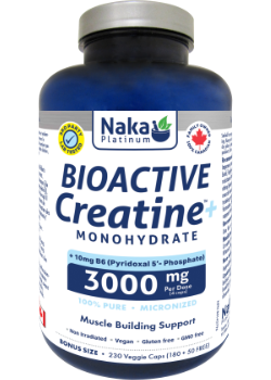 Product photo from eNatural Shopify for Naka Bioactive Creatine + B6 3000mg – 230 Veggie Capsules