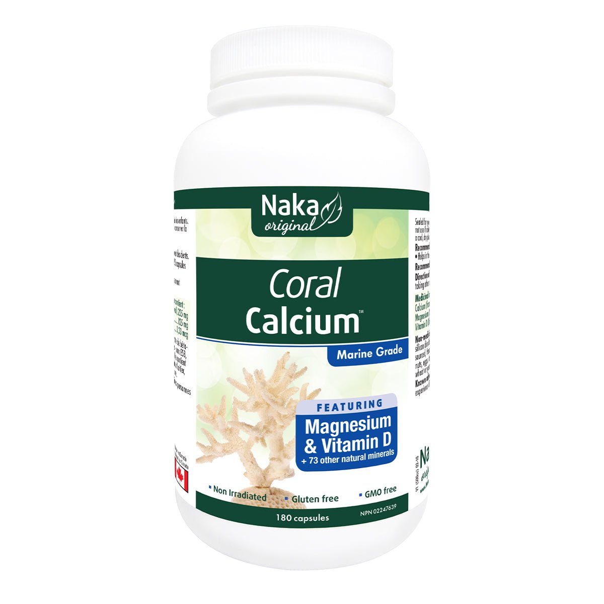 Product photo from eNatural Shopify for Naka Platinum Coral Calcium 180cps