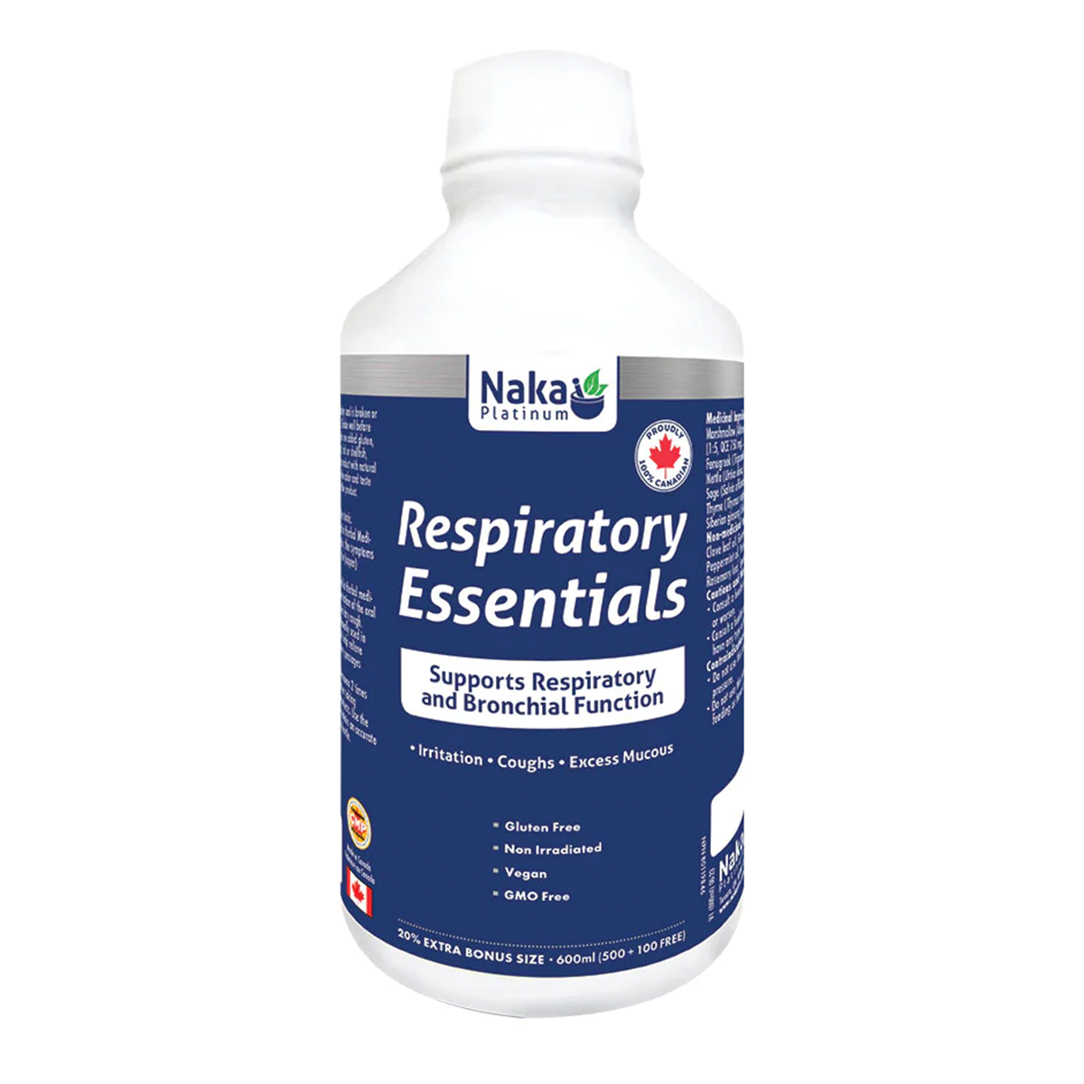 Product photo from eNatural Shopify for Naka Platinum Respiratory Essentials 600ml