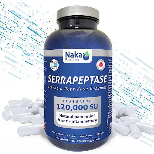 Product photo from eNatural Shopify for Naka Platinum Serrapeptase 120k SU 150 DRvcps
