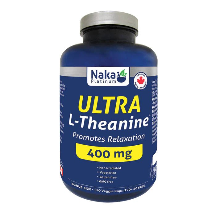 Product photo from eNatural Shopify for Naka Platinum Ultra L Theanine 400mg 150Vcaps