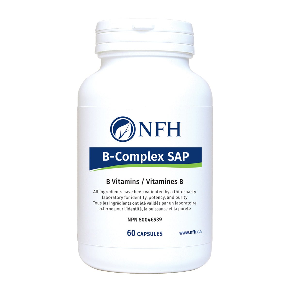 Product photo from eNatural Shopify for NFH – B Complex SAP – 60 Capsules