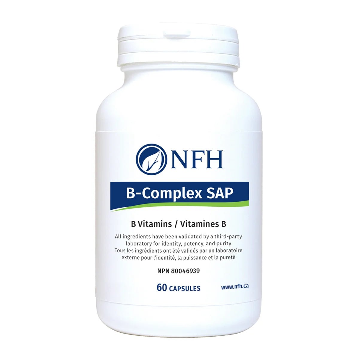 Product photo from eNatural Shopify for NFH – B Complex SAP – 60 Capsules