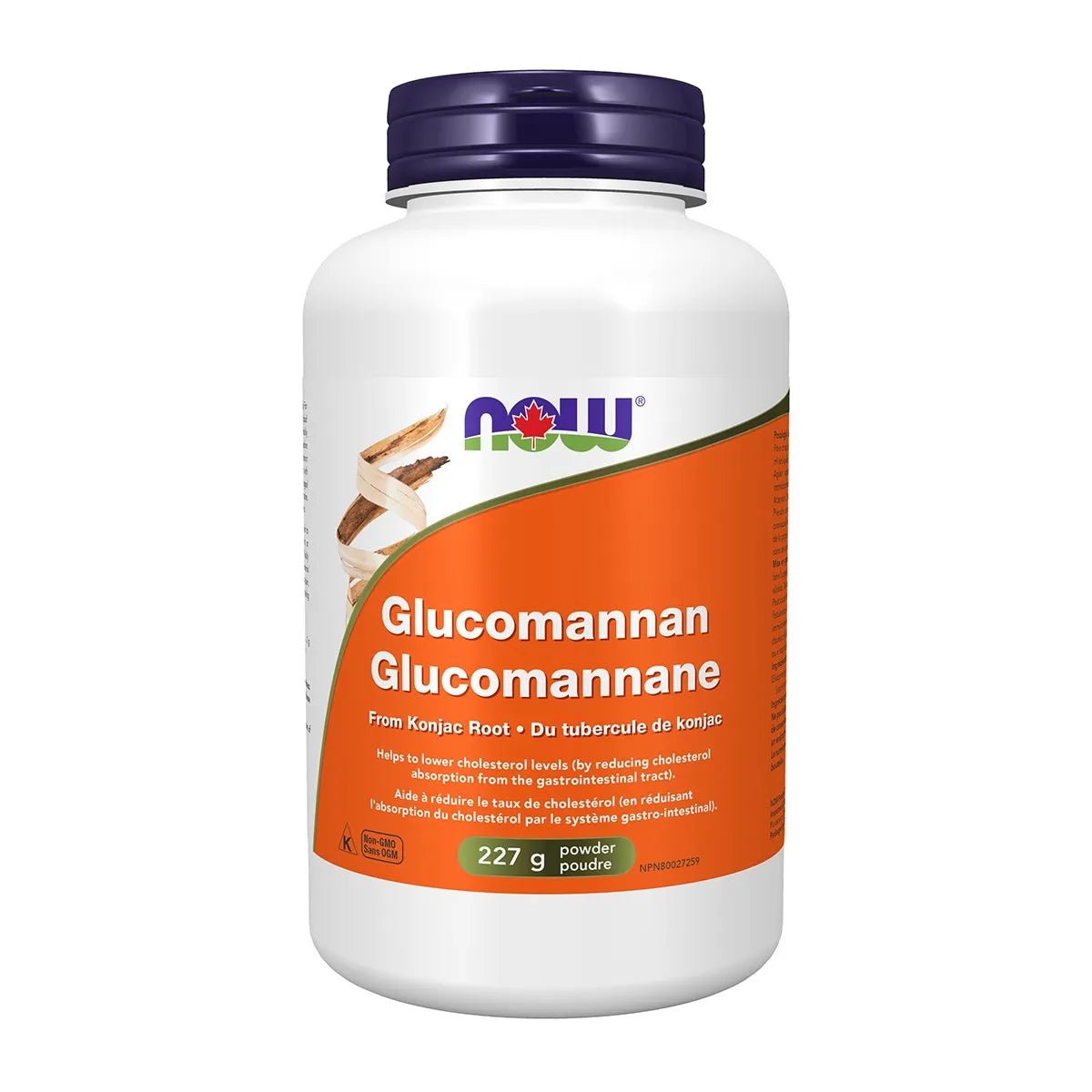 Product photo from eNatural Shopify for NOW Glucomannan 227g