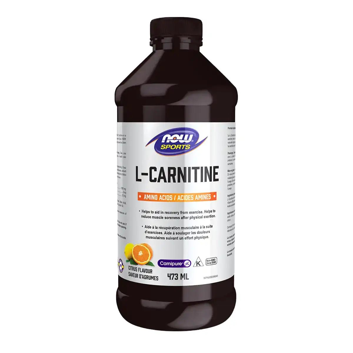 Product photo from eNatural Shopify for NOW L-Carnitine Citrus 473mL