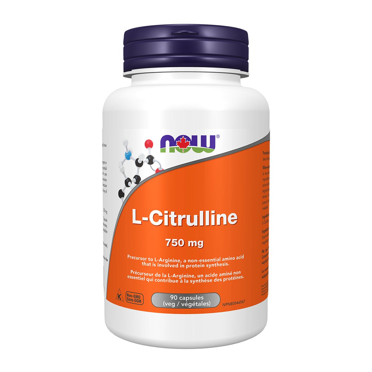 Product photo from eNatural Shopify for Now L-Citrulline 750mg 90 Capsules