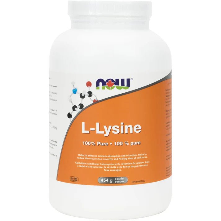 Product photo from eNatural Shopify for NOW L-Lysine Powder 454g