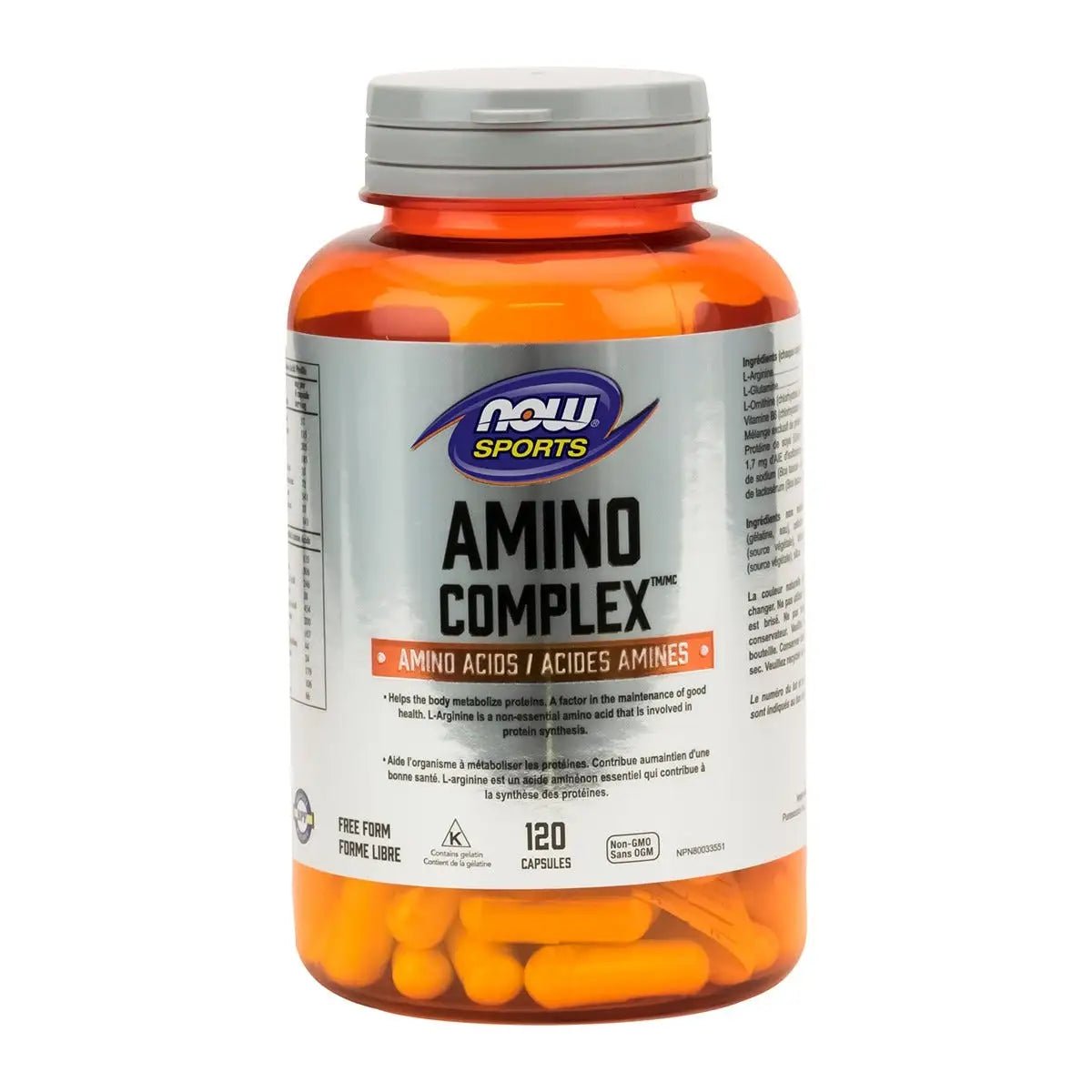 Product photo from eNatural Shopify for NOW – Amino Complex | 120 Caps