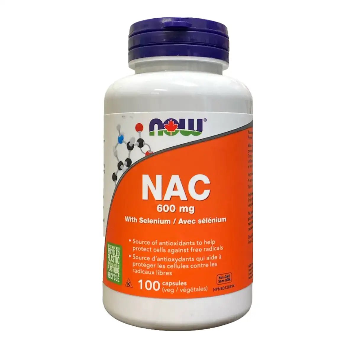 Product photo from eNatural Shopify for NOW – NAC 600mg | 100 Caps