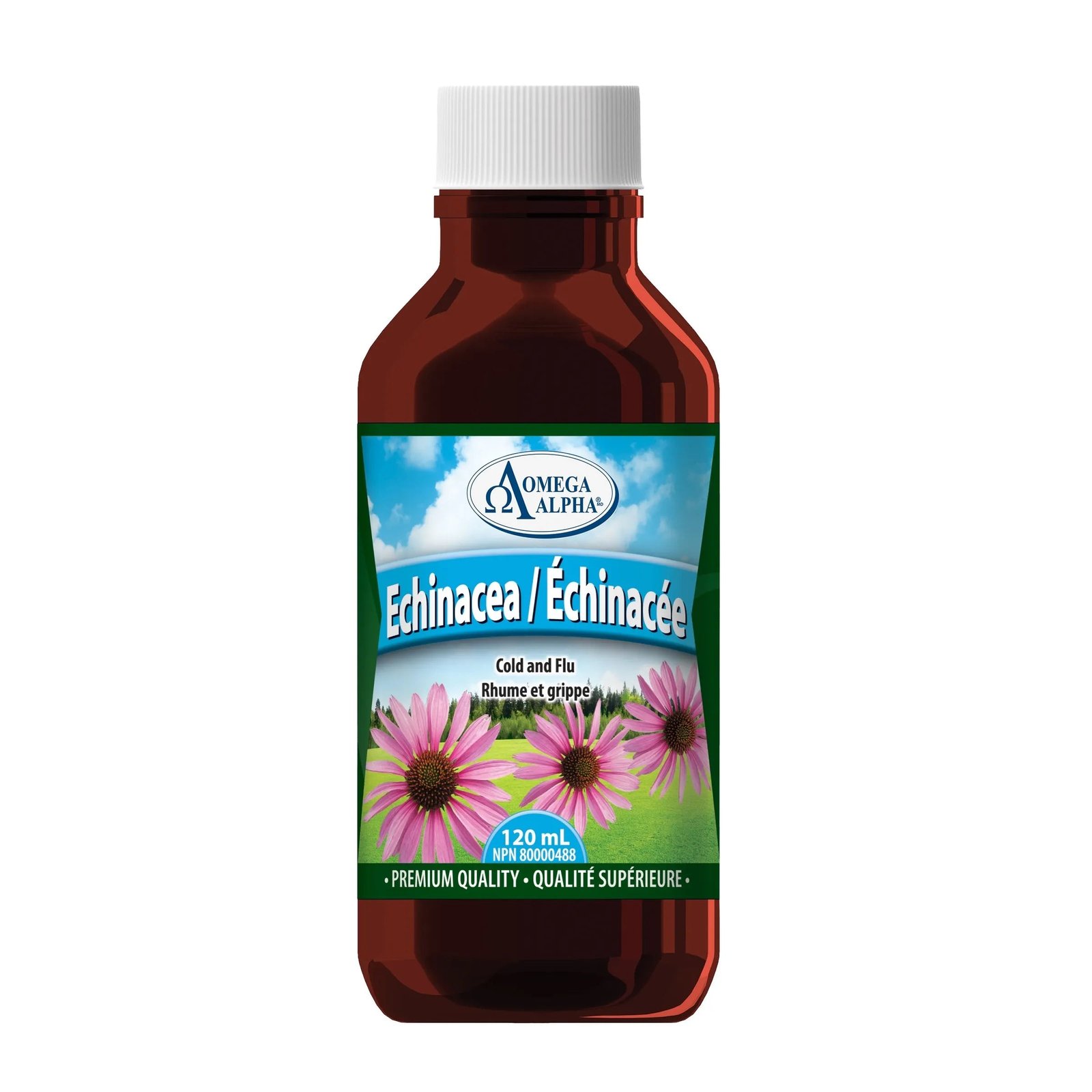 Product photo from eNatural Shopify for Omega Alpha Echinacea 120mL