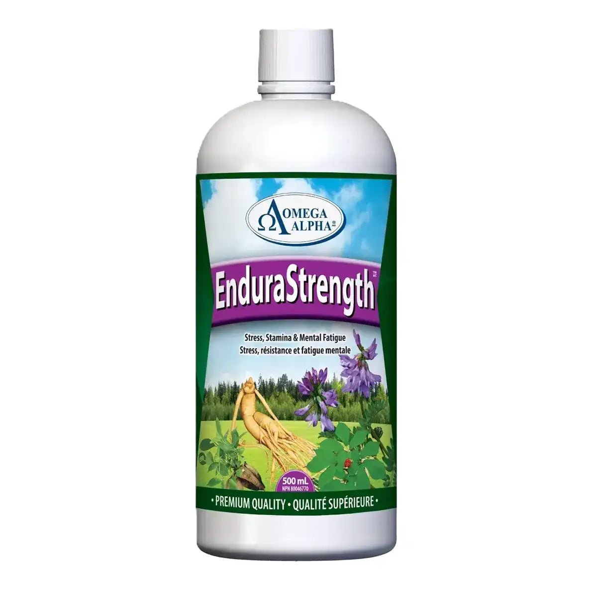 Product photo from eNatural Shopify for Omega Alpha EnduraStrength 500mL