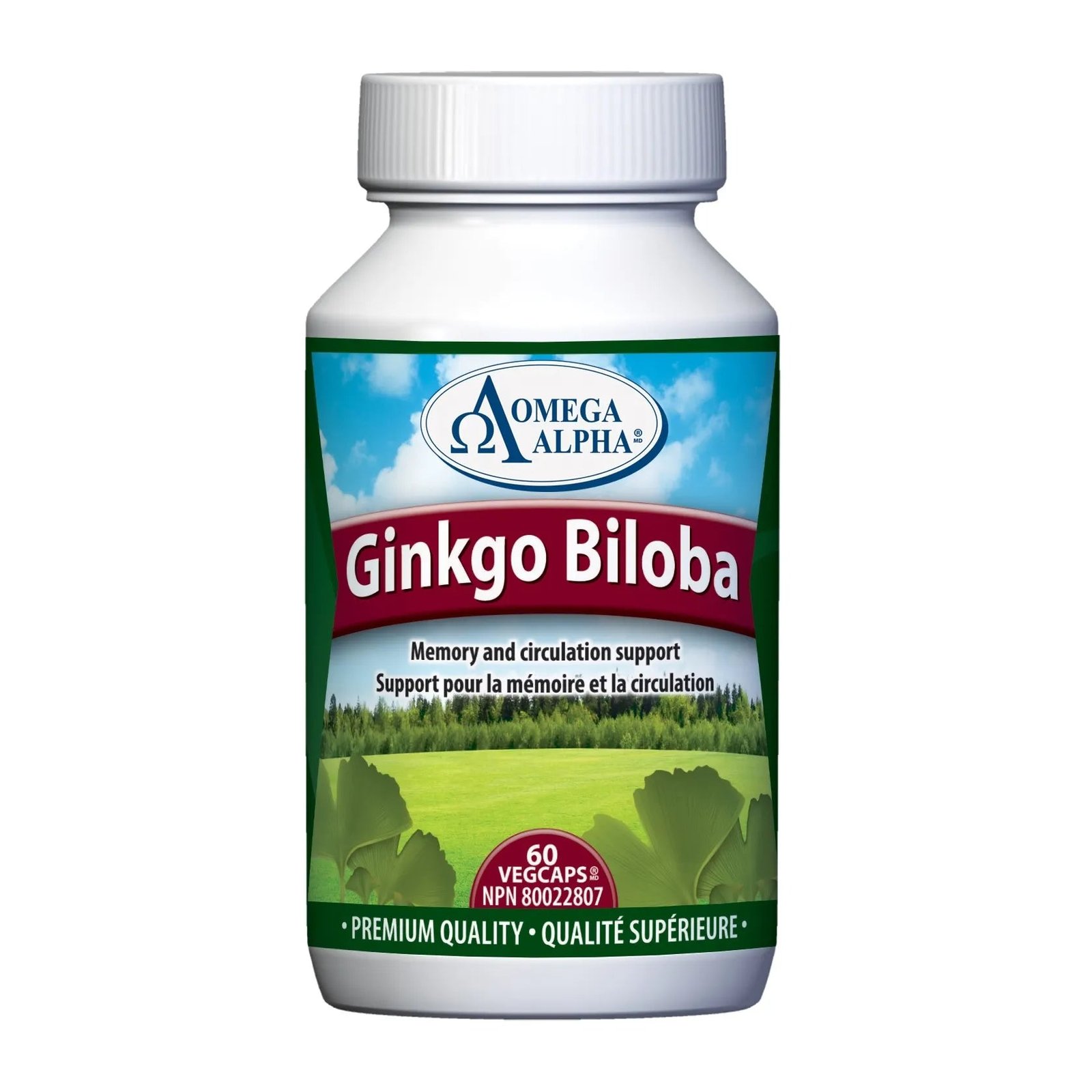 Product photo from eNatural Shopify for Omega Alpha Ginkgo Biloba 60 Veggie Caps