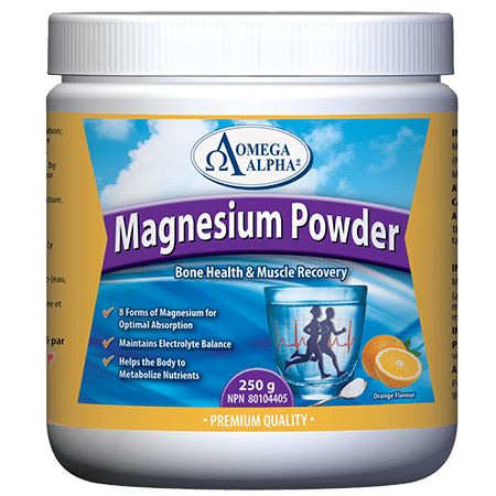 Product photo from eNatural Shopify for Omega Alpha – Magnesium Powder Orange Flav | 250 g