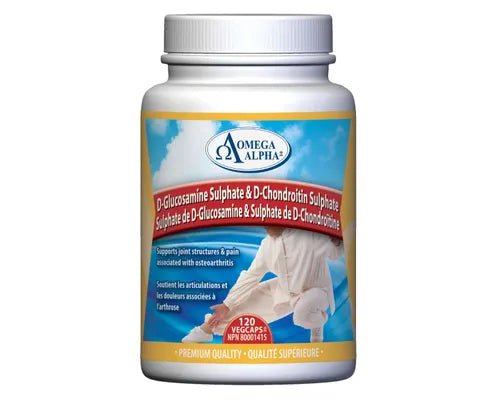 Product photo from eNatural Shopify for Omega Alpha-D-Glucosamine Sulphate & Chondroitin