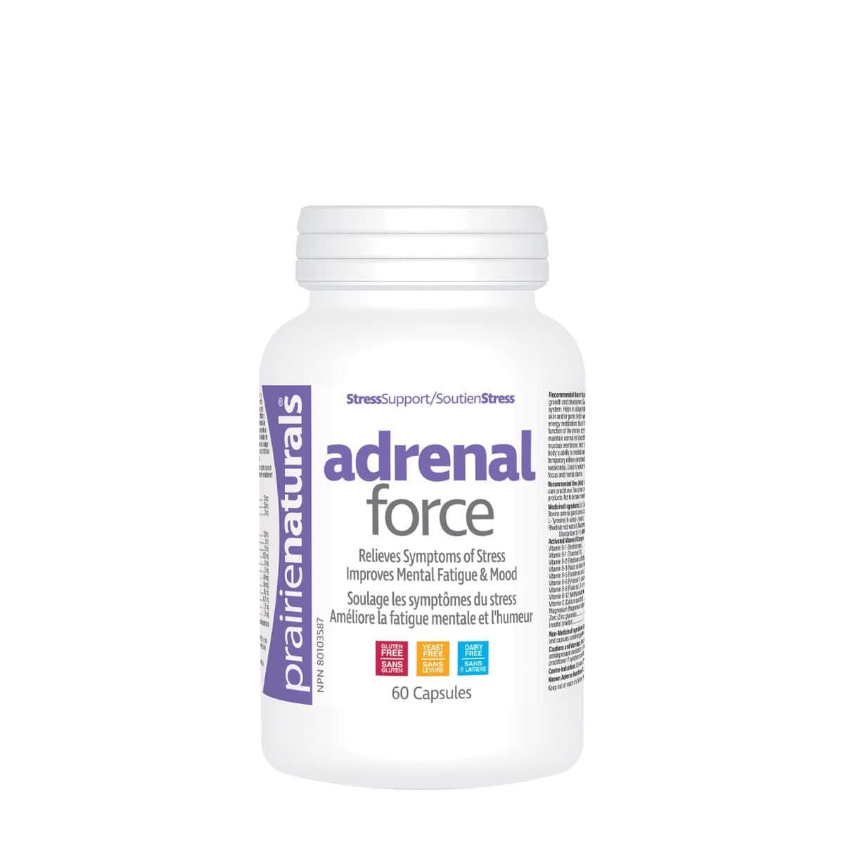 Product photo from eNatural Shopify for PRAIRIE NATURALS Adrenal Force (60 caps)